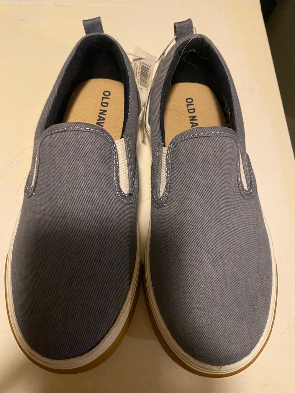 Old Navy Kids Slip-On Sneakers in Gray and White